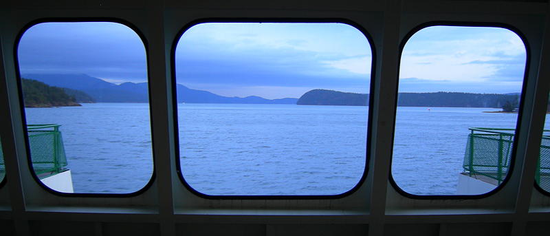 San Juan Islands, from the ferry. Photo by Alex Shapiro.
